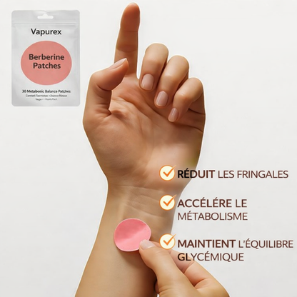 Vapurex Patchs Berbérine – Cure Minceur 30 Jours