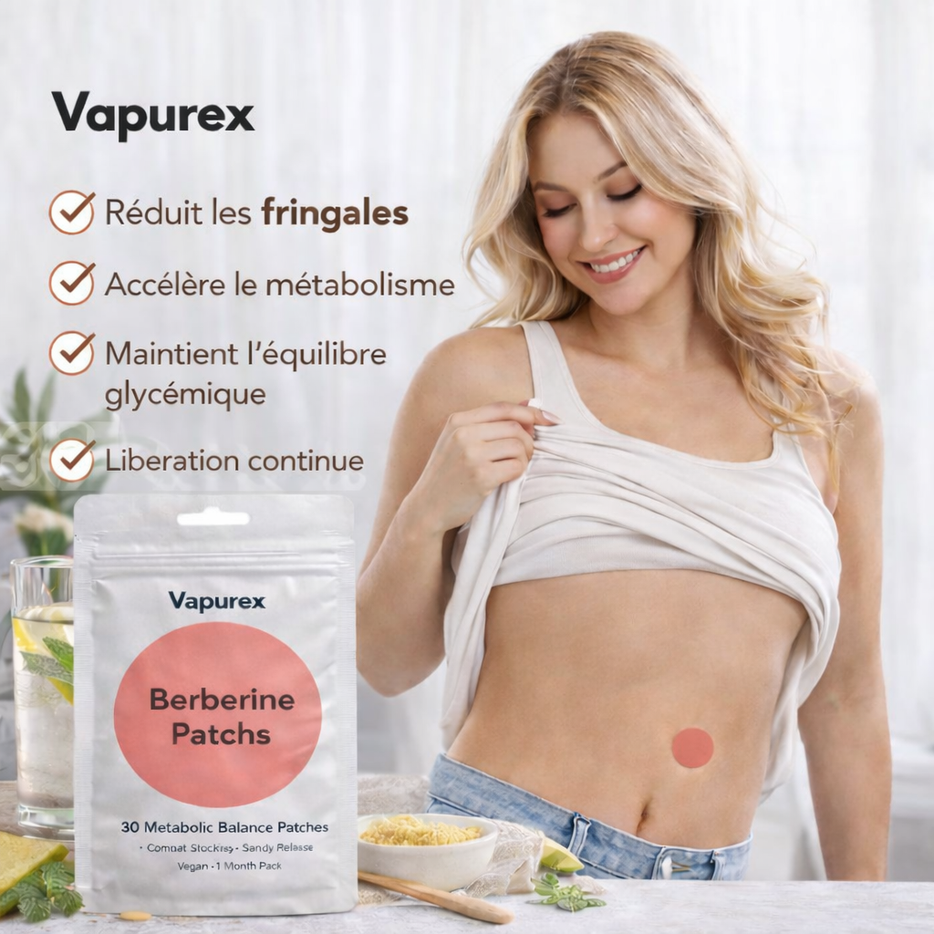 Vapurex Patchs Berbérine – Cure Minceur 30 Jours